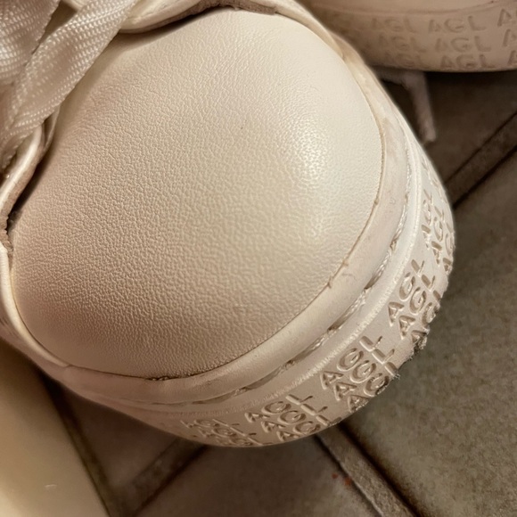 AGL leather sneakers in ivory - Picture 5 of 7